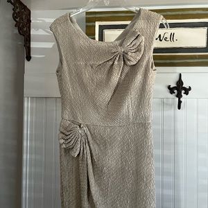 Ladies Armani dress, size 6 beige crepe. New without tags